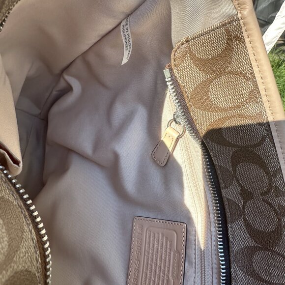 COACH Peyton Signature Zip Top Tote– F28365 Light Khaki/ MSRP $328 - Picture 13 of 15